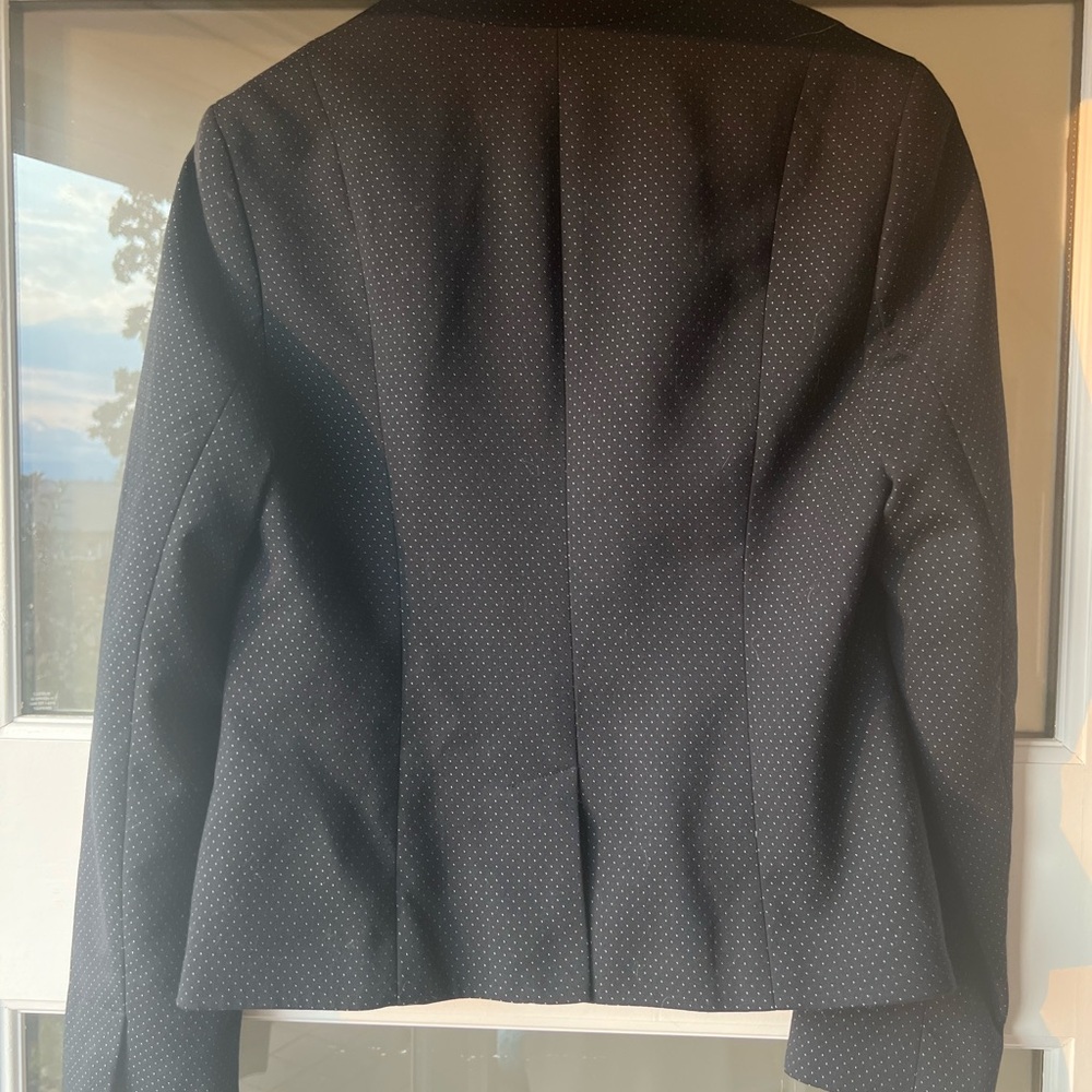 Talbots blazer navy pattern. - Picture 2 of 6